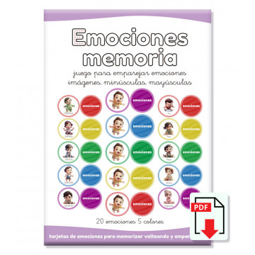 Emocionario memoria. un juego para emparejar emociones