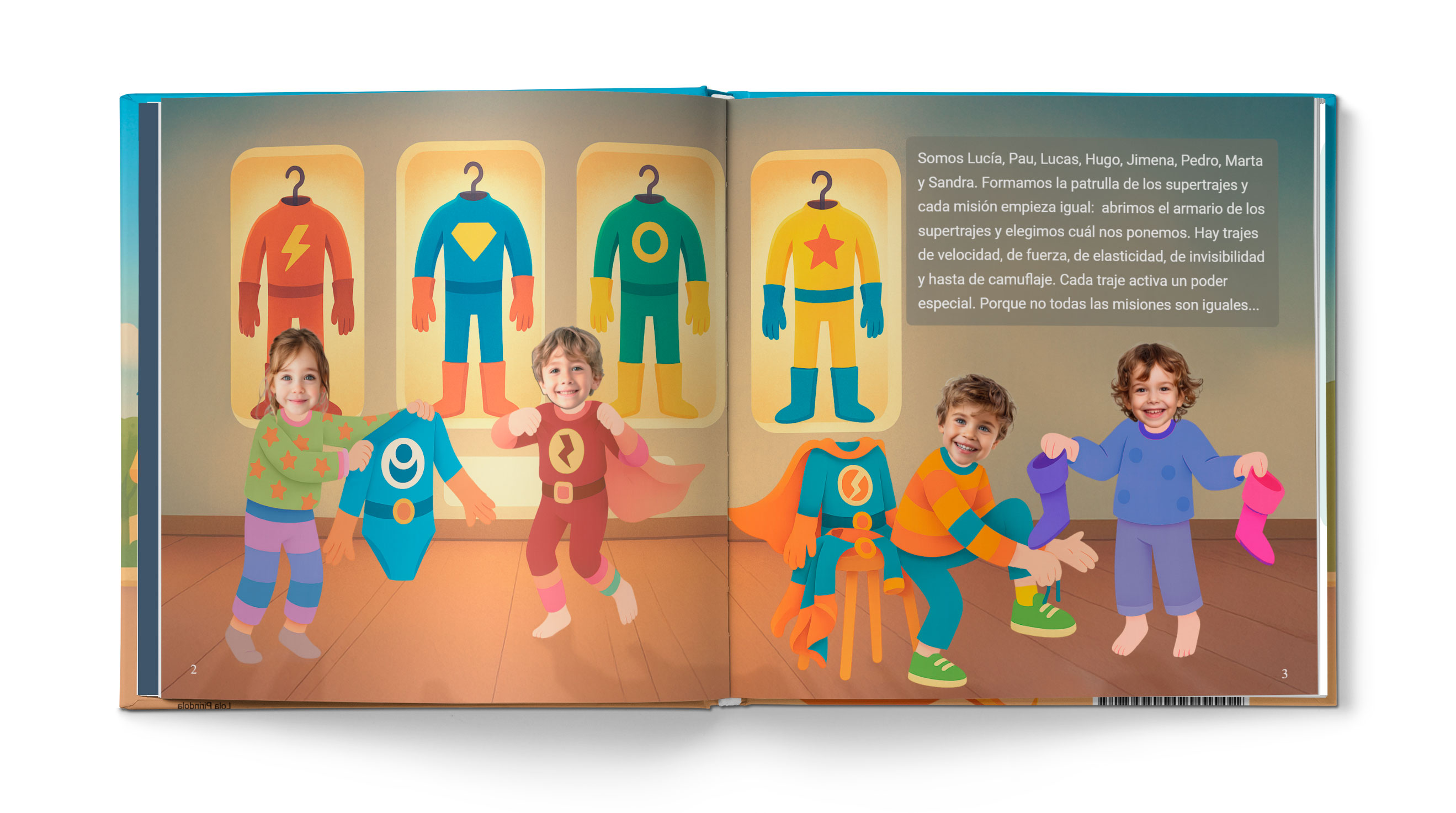 Cuento La patrulla de los supertrajes - Ejemplo 2