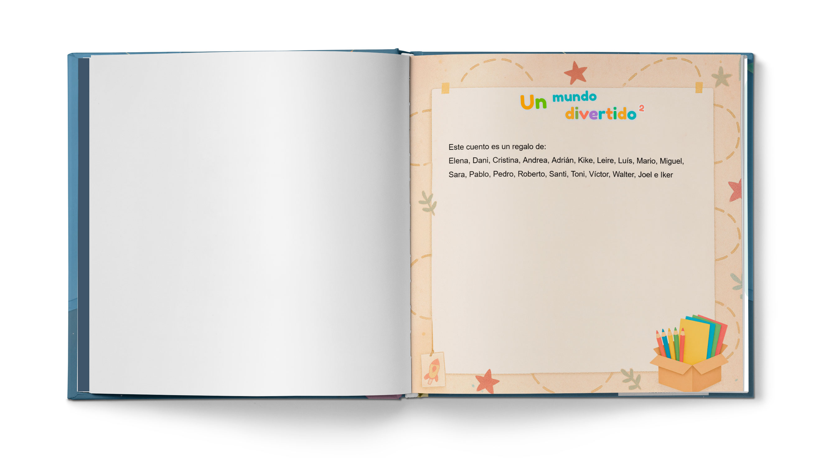 Cuento Un mundo divertido (2 profes) - Ejemplo 1