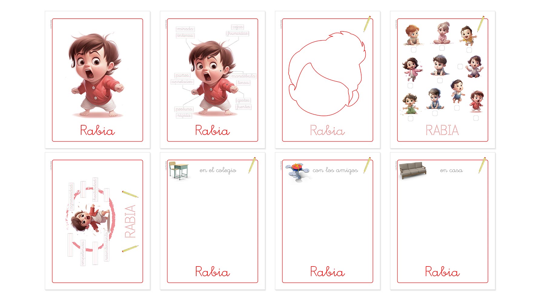 Cuento Pack Fichas emociones - Ejemplo 5