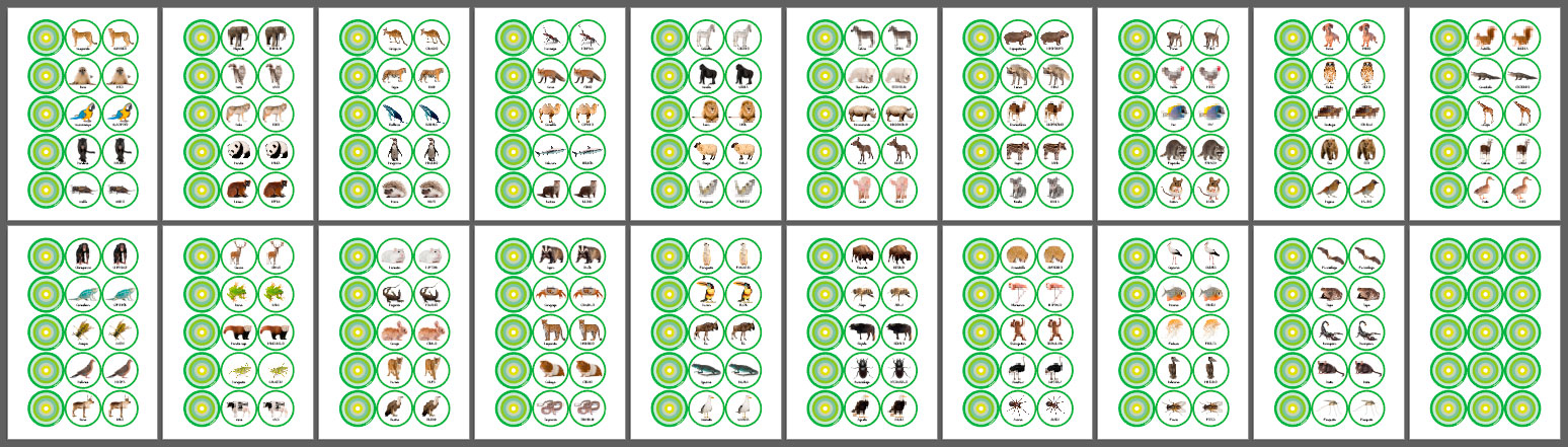 Cuento Aventuletras - Fichas Animales - Ejemplo 1